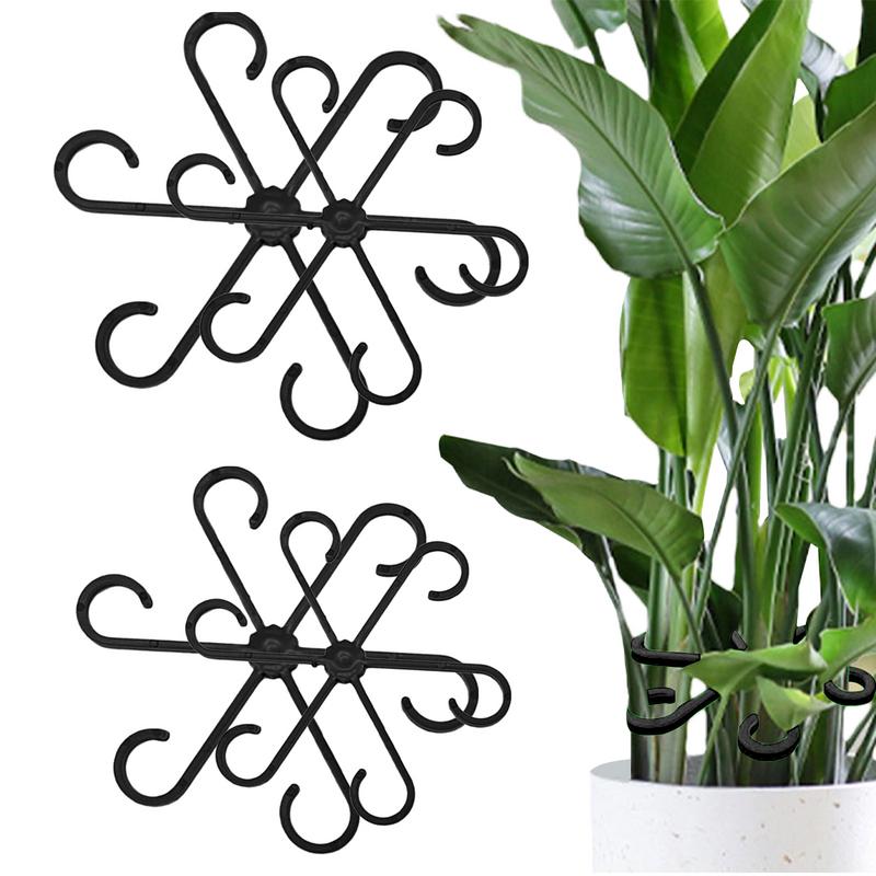 Variegated Monstera Node - 4 buah klip pendukung tanaman panjat